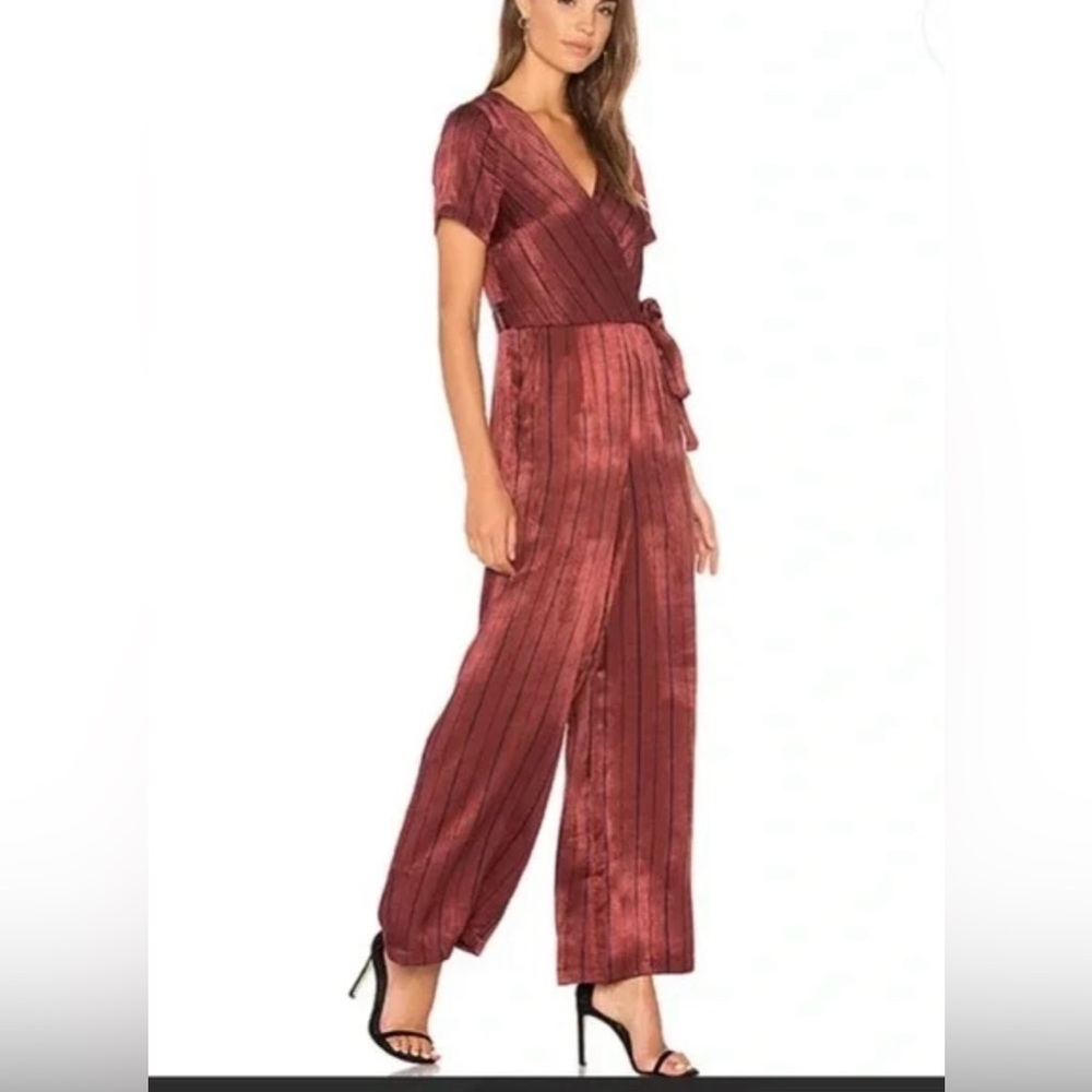 J.O.A. Burgundy Jumpsuit - Picture 2 of 10